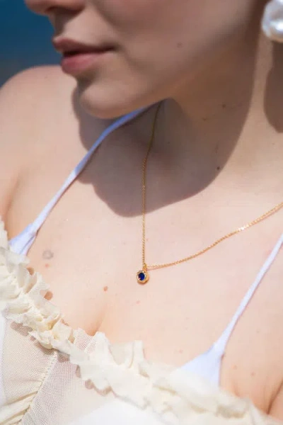 Classicharms Skyler Molten Solitaire Cubic Zirconia Pendant Necklace In Metallic