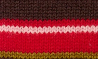 Damson Madder Fingerless Mittens In Brown