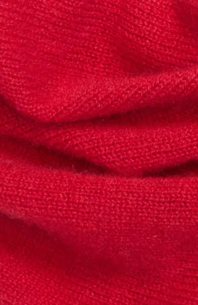 Johnstons Of Elgin Reel Cashmere Triangle Scarf In Red