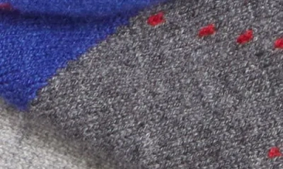 Johnstons Of Elgin Clan Plaid Cashmere Triangle Scarf In Gray