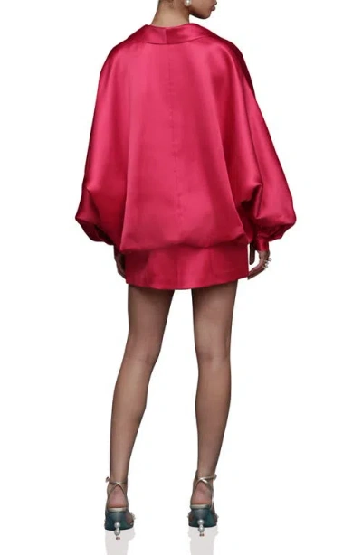 Avec Les Filles Oversize Dolman Jacket In Red