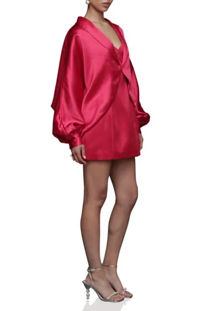 Avec Les Filles Oversize Dolman Jacket In Red