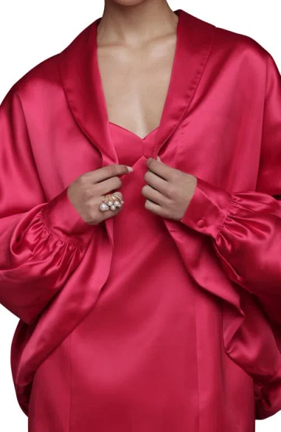 Avec Les Filles Oversize Dolman Jacket In Red