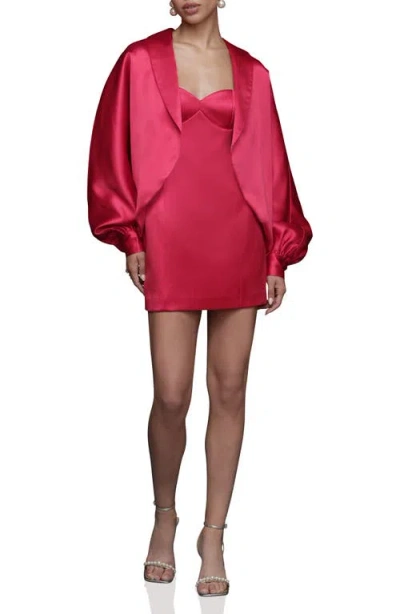 Avec Les Filles Oversize Dolman Jacket In Red