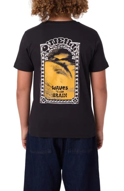 O'neill Kids' Hacked Graphic T-shirt In Black