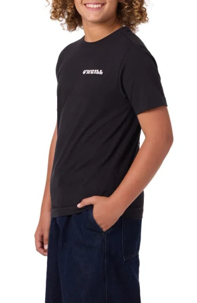 O'neill Kids' Hacked Graphic T-shirt In Black