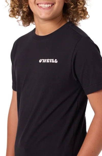 O'neill Kids' Hacked Graphic T-shirt In Black