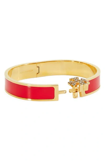 Tory Burch Crystal-embellishment Bracelet In Red