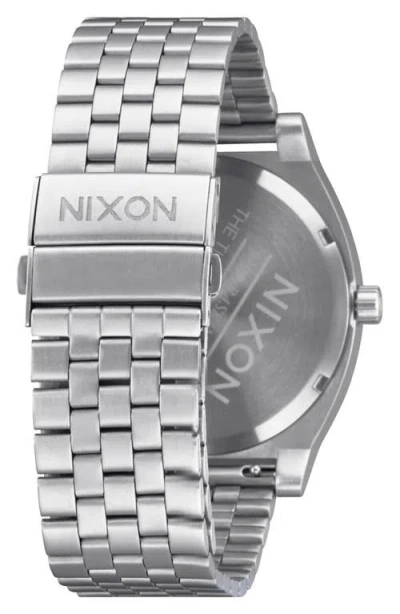 Nixon Time Teller Solar Bracelet Watch, 40mm In Metallic