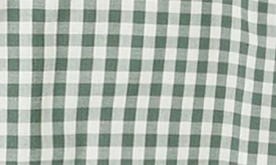 Rylee + Cru Gingham Cotton Blend Romper In Green