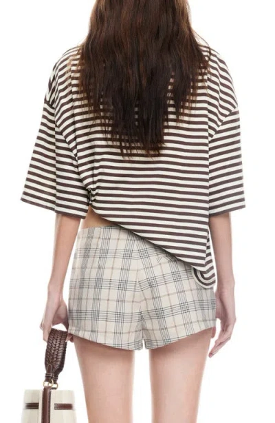 Lioness Bloom Stripe T-shirt In Brown