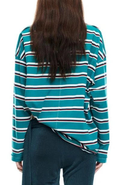 Lioness Horizon Stripe Top In Green