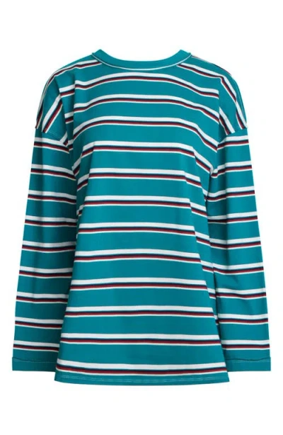 Lioness Horizon Stripe Top In Green