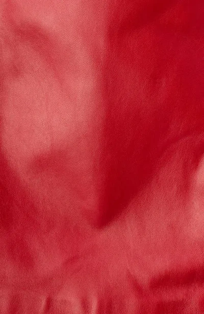 Cami Nyc Cillian Leather Miniskirt In Red