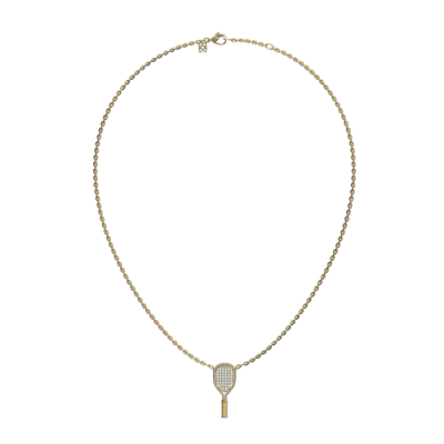 Pascal The Tennis Necklace, White Diamond Pavé In Gold