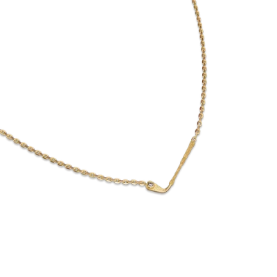 Pascal The Golf Club Necklace, White Diamond In Gold