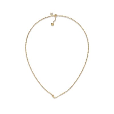 Pascal The Golf Club Necklace, White Diamond In Gold