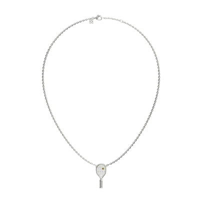 Pascal The Tennis Necklace, Yellow Diamond In Metallic