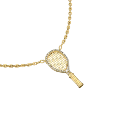 Pascal The Tennis Necklace, White Diamond Halo