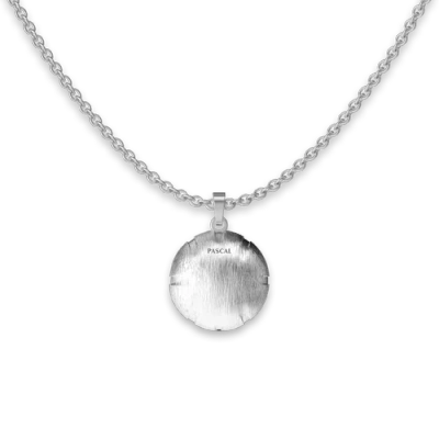 Pascal The Basketball Leaking Ball Linear Diamond Necklace In Metallic