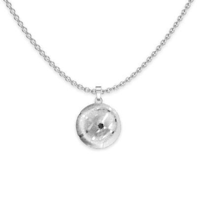 Pascal The Basketball Crooked Ball Diamond Necklace In Metallic