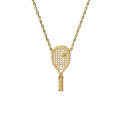 Pascal The Tennis Necklace, Yellow Diamond In Gold