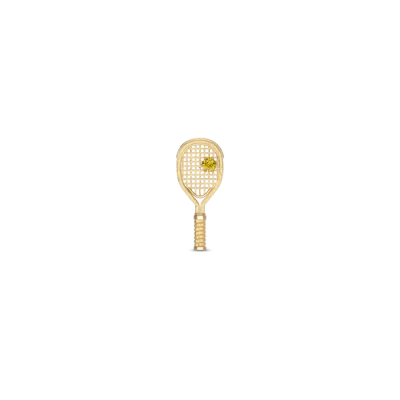 Pascal The Tennis Racket Stud Earring, Yellow Diamond In Gold