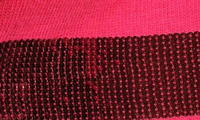 Isaac Mizrahi New York Stripe Sequin Cardigan In Pink