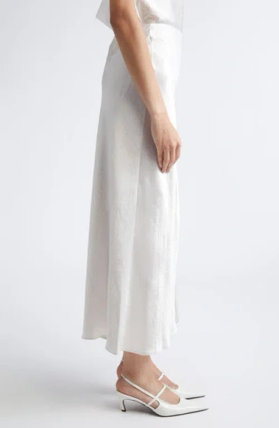 Jason Wu Collection Bias Cut Washed Twill Skirt In Gray