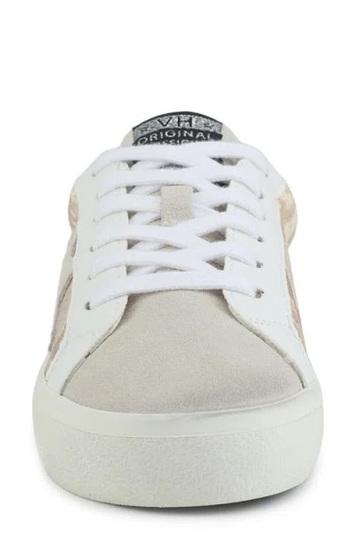 Vintage Havana Kate Snake Embossed Sneaker In White