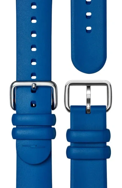 Shinola Detrola Rubber Strap Watch, 41mm In Blue
