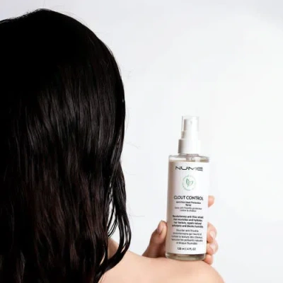 Nume Clout Control | Anti-frizz & Heat Protectant Spray In White