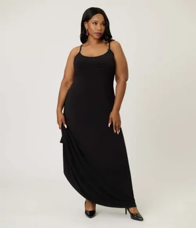 Smak Parlour Plus Size Cape Maxi Dress In Black