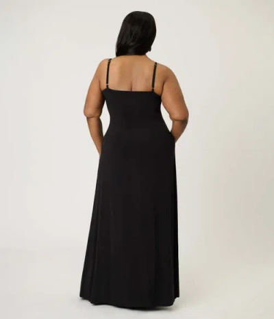 Smak Parlour Plus Size Cape Maxi Dress In Black