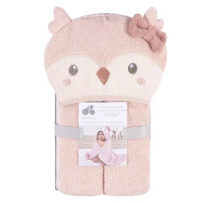 Just Born Pink Owl Character Hooded Towel
