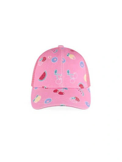 Huxbaby Pink Fruit Emoji Cap In Pink