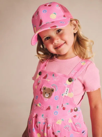 Huxbaby Pink Fruit Emoji Cap In Pink