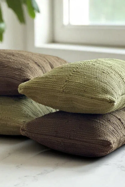 Pillowpia Chindi Lumbar Pillow Cover In Green