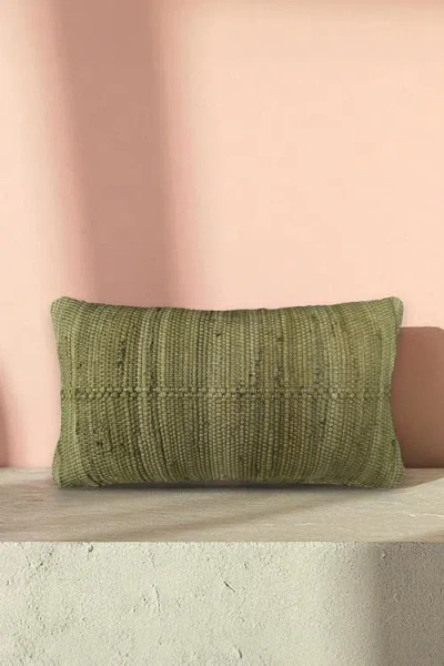Pillowpia Chindi Lumbar Pillow Cover In Green