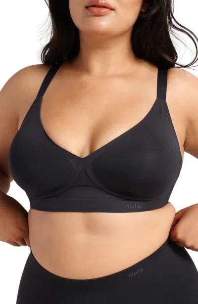 Siella Sculpt V-neck Bra In Black