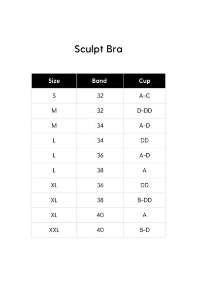 Siella Sculpt V-neck Bra In Black