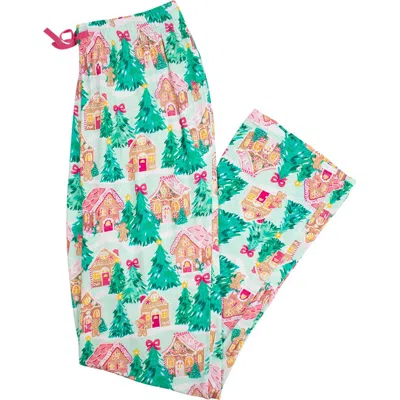 Rufflebutts Softsnooze Unisex Holiday Adult Pajama Pants In Multi