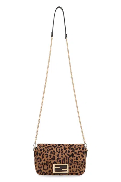 Fendi Borsa Baguette® Mini In Calfskin In Multi