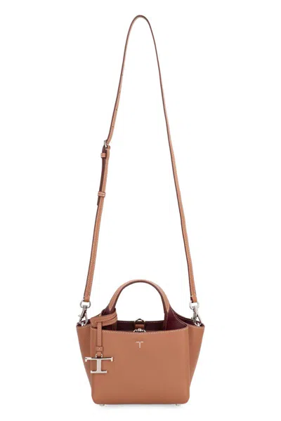 Tod's Micro Leather Bag In Brown