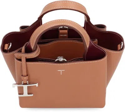 Tod's Micro Leather Bag In Brown