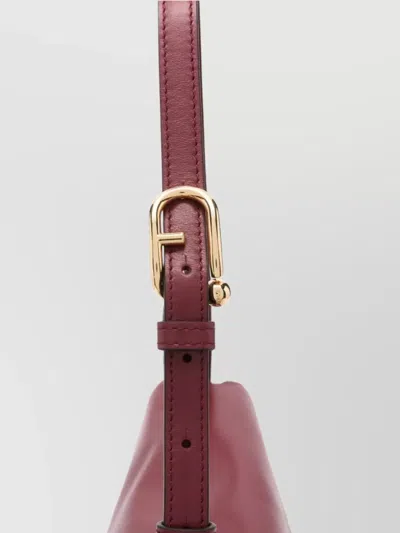 Furla Domus M Shoulder Bag With Adjustable Strap In Red
