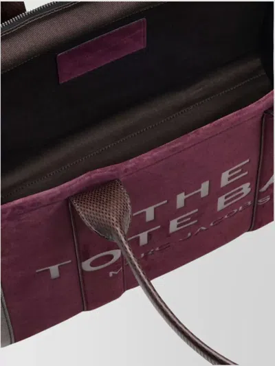 Marc Jacobs Rectangular Tote Bag Top Handles In Burgundy