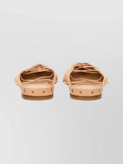 Chloé Ghillies Style Ballerina Flat Shoes In Nude