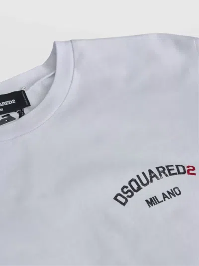 Dsquared2 Regular Fit Short Sleeve Crew Neck T-shirt In White