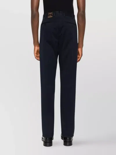 Incotex Tailored Trousers With Pockets And Loops In Black
